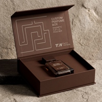 Boîte cadeau personnalisée marron pour Cologne et boîte magnétique de présentation de parfum avec boîte en papier parfumé et emballage de parfum