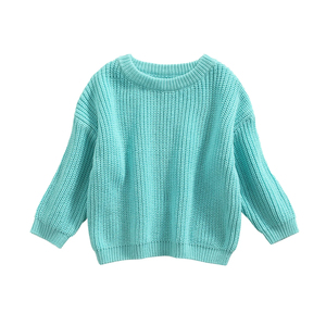 Surdimensionné Enfants <span class=keywords><strong>Pull</strong></span> Tops Bébé Garçons Filles Couleur Unie Basique Coton À Manches Longues Pulls Toddler <span class=keywords><strong>Pull</strong></span> - Product Image 5