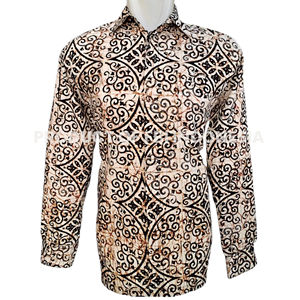 Nueva camisa formal de algodón para hombre con manga larga Casual Batik Fashion de Indonesia - Product Image 1