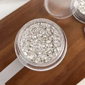 Ensemble de strass pour nail art en forme de cœur blanc, cristaux multiformes, strass plats roses, perles rondes, bijoux en diamant pour nail art et artisanat - Product Image 2