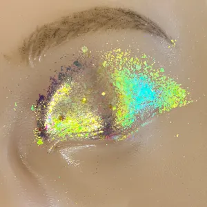 Sparkle cosmétique hypershift caméléon chrome flocon de paillettes pour les yeux pigment de fard à paupières multichrome pour le maquillage des yeux