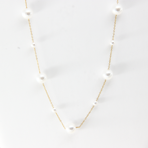 Nuevo Collar Geométrico en Forma de Y Chapado en Oro Clásico para Mujer con Colgante de Perla de Agua Dulce y <span class=keywords><strong>Cadena</strong></span> Larga, Elegante para Fiestas - Product Image 4