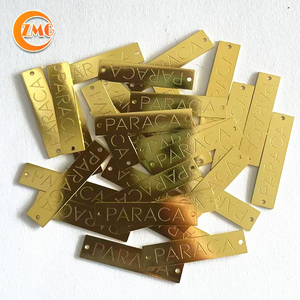 Etiqueta Metálica para Ropa con Logotipo Personalizado, Chapada en Oro, Grabada, Circular Pequeña, de Alta Calidad, al por Mayor - Product Image 5