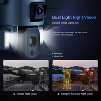 VESAFE Ip66 double objectif Wifi extérieur 4K 8x 20x Zoom optique Caméra de sécurité à énergie solaire 4G Carte Sim Caméras de surveillance CCTV