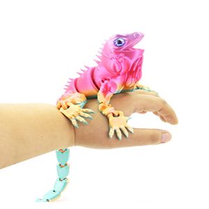 Modelo de Iguana Impreso en <span class=keywords><strong>3D</strong></span> con Articulaciones Móviles, Decoración Creativa para el Hogar, Adorno de Escritorio - Product Image 2