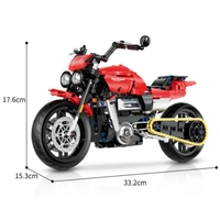 528 pièces 60528 Série Moto Technologique 1:8 Blocs de Construction MOC Briques Jouets pour Enfants Cadeaux de Noël et d'Anniversaire pour Adultes Unisexe