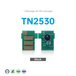 שבב מחסנית מדפסת לאח TN2530 עבור DCP-L2640DW HL-L2400DW HL-L2445DW שבב טונר שחור תואם