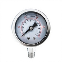 Manomètre numérique de basse pression HYX Accuracy 63mm Mbar en acier inoxydable, jauge à capsule DN25 pour air/gaz, enregistreur de données, garantie 1 an, 0-1000psi