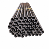 Tube rond en fibre de carbone à module élevé, longueur personnalisée, tube léger pour l'assemblage d'équipements mécaniques robotiques