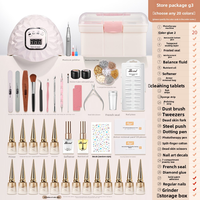 Kit Complet de Manucure pour Débutants, Outils Professionnels pour Ongles en Gel UV avec Lampe à Ongles pour Usage Domestique et Ouverture de Salon