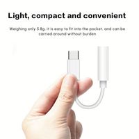 Adaptateur de prise casque Likai USB Type C vers 3.5mm, cordon de câble audio femelle USB C vers Aux rapide