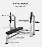 Fourniture directe d'usine équipement de Fitness d'haltérophilie commercial ensemble de supports de presse d'établi d'haltères multifonctionnels
