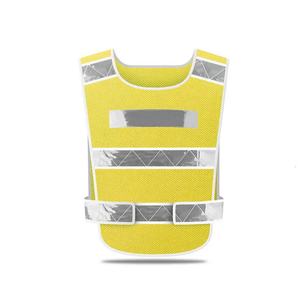 Gilet de sécurité réfléchissant haute visibilité unisexe, logo personnalisable, multi-poches, style respirant pour le trafic et la construction - Product Image 3