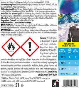 Líquido Limpiaparabrisas de Grado Profesional de Primera Calidad, Anticongelante y con Concentrado de Cítricos para una Visión Clara, 5 Litros - Product Image 2