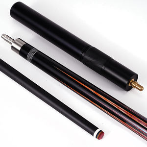 Taco de billar estándar de fibra de carbono <span class=keywords><strong>Real</strong></span>, estructura de dos piezas de 58 pulgadas, interfaz de acero inoxidable con punta de 11,5mm y 12,5mm - Product Image 5