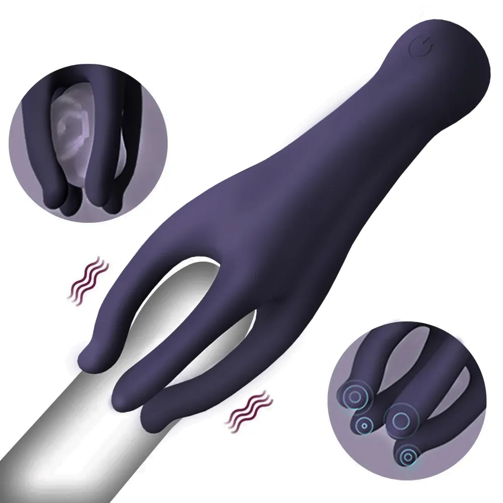 ZWFUN alat pijat pria, Stimulator 10 mode getaran, Stimulator masturbasi otomatis pria silikon