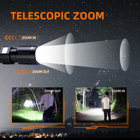 Lampes de poche tactiques Militaire Grade 5 Modes 2000 Lumens élevés Led lampe de poche étanche pour Camping Vélo Randonnée