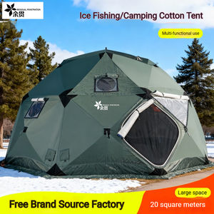 Tente de pêche sur glace en tissu Oxford pour l'hiver, économique, coupe-vent, imperméable et isolante, pour 3-4 <span class=keywords><strong>personnes</strong></span> - Product Image 3