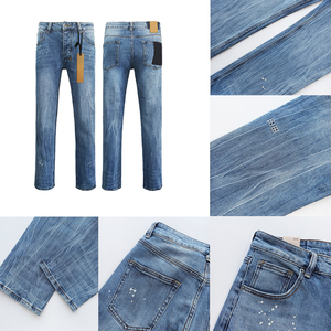Jeans Ksubing Vintage para Hombre, Corte Recto, Talle Medio, Denim Tejido Desgastado, Estilo Y2K, Moda Urbana, Primavera - Product Image 1