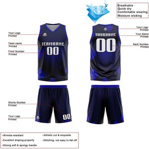 Camiseta de Baloncesto Personalizada Unisex para Adultos, Cuello en V, Sublimada, Absorbe la Humedad, Nombre del Equipo Personalizado, Ropa Deportiva de 320g - Product Image 4
