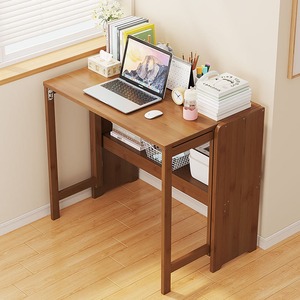 Mobili per la casa scrivanie pieghevoli per piccoli spazi, postazione di lavoro per Laptop da tavolo da ufficio, scrivania da studio mensola - Product Image 1