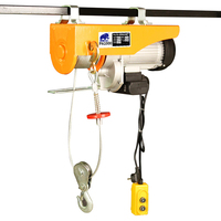 Nouvelle mini palan électrique à câble en acier, levage 220V, télécommande sans fil pour hôtels
