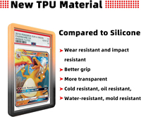 Protection de bord de carte PSA en TPU souple, multi-couleurs dégradées, effet brillant, durable