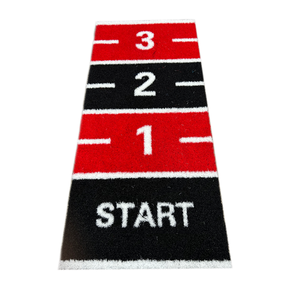 Thảm cỏ nhân tạo cao cấp, bền, mật độ cao, họa tiết tùy chỉnh, kích thước 40mm, dùng trang trí - Product Image 3