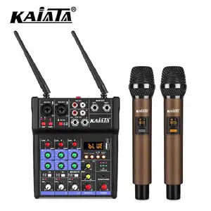 KAIKA G4- M1-1 produits les plus vendus mini mélangeur 4 canaux, petite carte son audio. Mélangeur audio USB