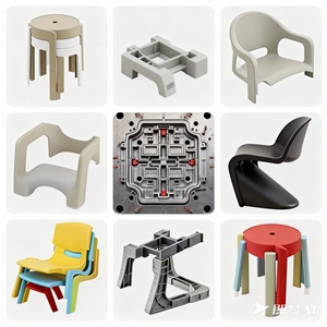 كرسي قابل للطي مصنوع من البلاستيك للاستخدام الخارجي والفعاليات، خفيف الوزن ومحمول - Product Image 4