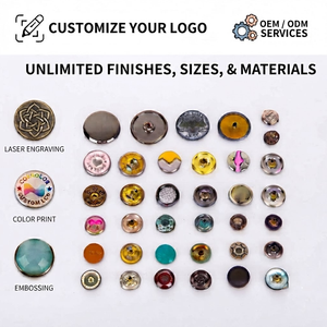 Boutons à pression personnalisés en laiton de 18 mm avec logo de marque sur mesure - Product Image 6