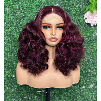 Proveedor de Cabello Humano Virgen Crudo SDD, Peluca con Cierre de Encaje 4x4, Densidad Completa, Cabello Humano, Peluca Frontal de Encaje Transparente para Mujeres Negras