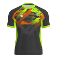 Jersey Sepak Bola Desain Klub Kualitas Bagus Dukungan Pabrik Ystar, Logo Kustom Poliester, Cetak Sublimasi, Grosir