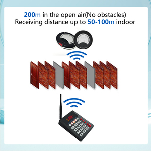 Su geçirmez kablosuz restoran konuk çağrı sistemi titreşim konuk sinyal gıda Buzzer için gıda mahkemesi kuyruk yönetim sistemi - Product Image 6