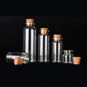 Viales de vidrio ámbar transparente al por mayor Tubo contenedor de madera para flores secas Tamaños 10ml 20ml 50ml 80ml 100mL 100% Vial de botella de vidrio - Product Image 2