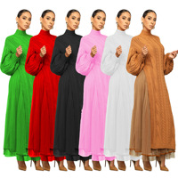 Nouvelle Robe Longue Tricotée pour Femme – Décontractée, Manches Longues, Élégante – Collection Automne Hiver 2026 Vêtements Femme