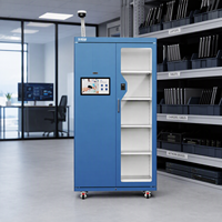 Armoire RFID d'entreprise à double porte pour le suivi des appareils électroniques avec écran tactile de 15,6 pouces et SDK pour l'intégration ERP
