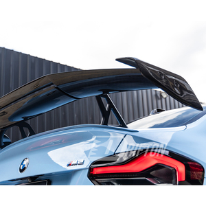 สปอยเลอร์หลังคาร์บอนไฟเบอร์แบบแห้ง สำหรับ BMW G87 M2 ปี 2023-2027 รุ่น Ad V3 สไตล์ GT Wing - Product Image 5