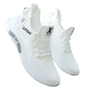 YONGGE 2023 Popular Men's Sports Shoes, Mesh Breathable Men's Shoes, New Summer Little White Shoes