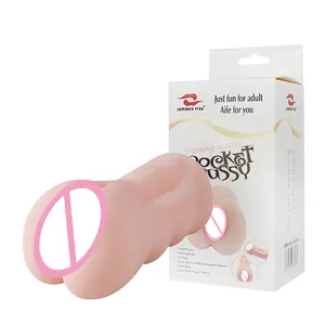 Wholesale Cheap Price TPE Material Male Pocket Pussy Masturbator Pocket Vagina Real Pussy Sex Toys For Men Masturbation