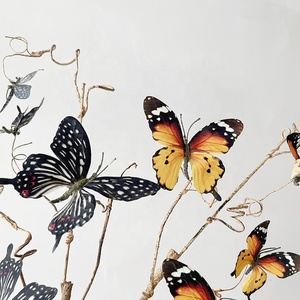 L238 <span class=keywords><strong>2022</strong></span> Flores Artificiales Populares <span class=keywords><strong>de</strong></span> Alta Calidad y Bajo Precio, Ramas Secas Artificiales con Mariposa para Decoración del Hogar - Product Image 2