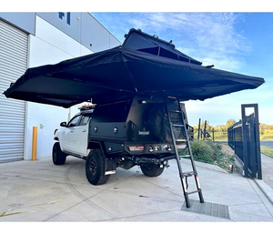 Tente de <span class=keywords><strong>toit</strong></span> autoportante Remaco Overlanding Camping 600D Oxford avec éclairage LED, imperméable, fermeture éclair en D, auvent 270/360 degrés pour 4x4 - Product Image 1