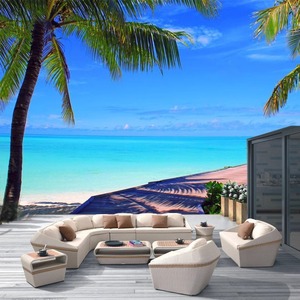 Conjunto de Sofás de Jardín Modernos para Exteriores, Sofá de Terraza de Ratán con Cojines Impermeables y Diseño Ecológico - Product Image 1