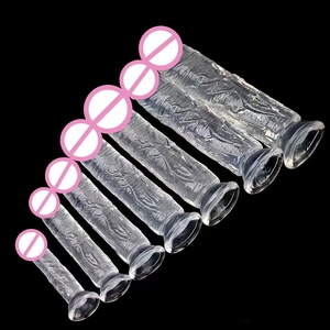 Vente en gros de petit <span class=keywords><strong>gode</strong></span> réaliste transparent de 6 pouces - Pénis fin et mince avec <span class=keywords><strong>ventouse</strong></span>, jouet pour adultes imperméable pour le jeu anal <span class=keywords><strong>gay</strong></span>, stimulation du point G - Product Image 3