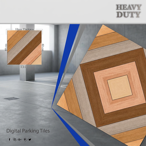 Carreaux de sol en porcelaine émaillée imperméables Vistaar Modern Exterior 40x40cm, résistants et antidérapants pour parking - Product Image 6