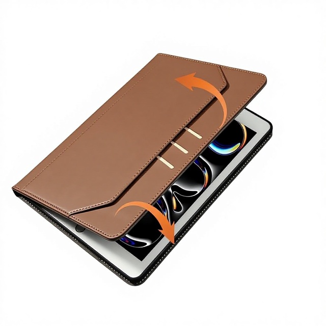 New Arrival Protective Leather Case for iPad Pro 11 102/109-Inch 2025 Air 7 with Stand and Card Slots