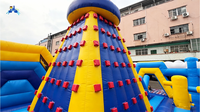 Parcours d'obstacles gonflable commercial LILYTOYS, château gonflable, ville de loisirs gonflable, parc à thème gonflable extérieur pour enfants