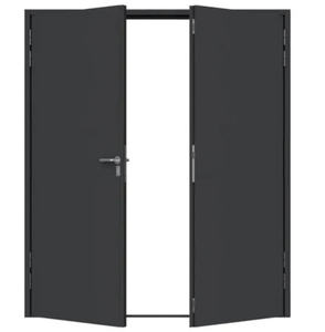 Porte en bois en plastique à entretenir portes coupe-feu certifiées de style industriel projet d'appartements à bas prix - Product Image 5