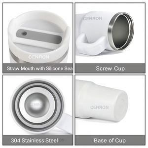 Stainless Steel Vacuum Tumbler 1200ml With Handle Travel <b>Mug</b> Double Wall Insulated Minimalist Design - Product Image 3