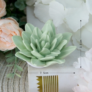 <span class=keywords><strong>F015</strong></span> 2.95 Inch Màu Xanh Lá Cây Handmade Hoa Gốm 3D Tường Treo Trang Trí Nội Thất Thủ Công Mỹ Nghệ Hoa - Product Image 6